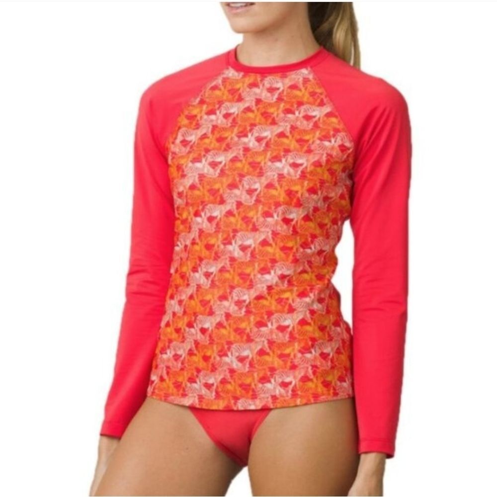 Prana Charline Sun Swim Shirt Sz Sm